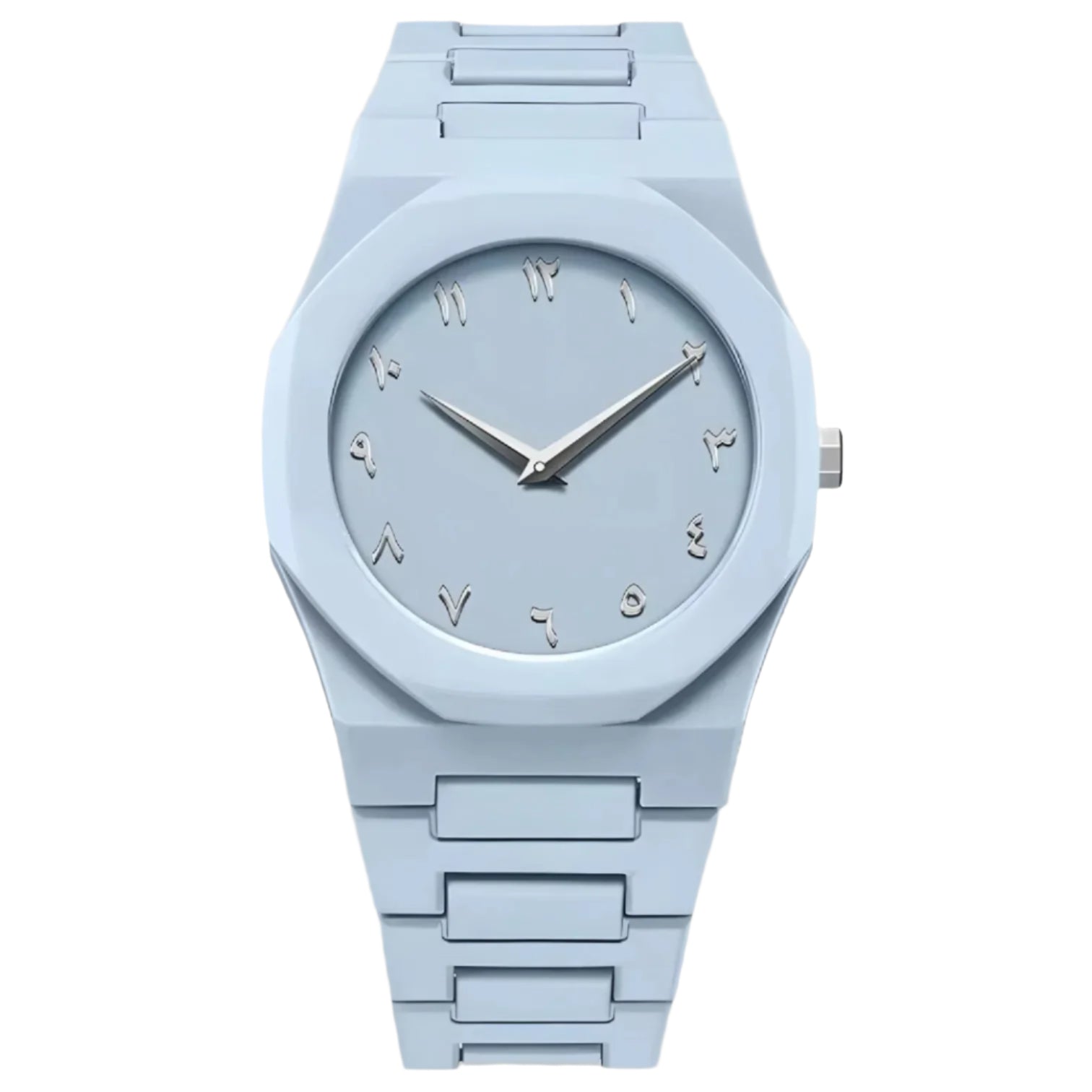 Baby Blue Arabic Aura Watch